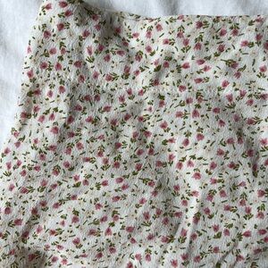 Brandy Melville Floral Mini Wrap Skirt